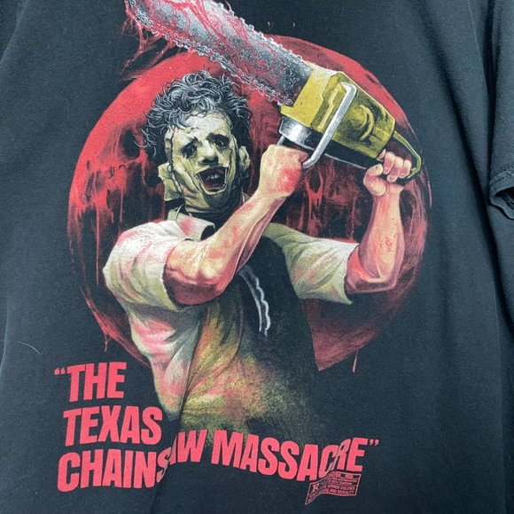 Fright Rags The Texas Chainsaw Massacre V3 Black Graphic T-shirt Size M - Picture 3 of 6